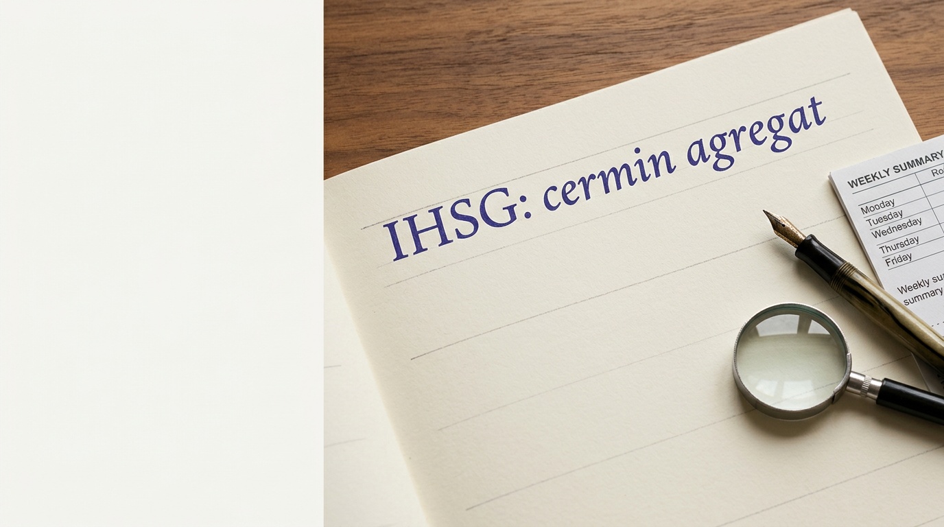 Ilustrasi pengamatan pergerakan IHSG sebagai cermin agregat pasar saham Indonesia